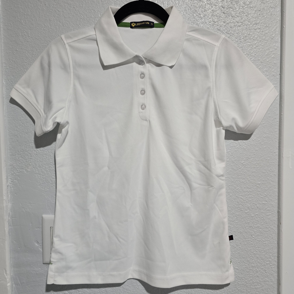 Lee Hanton White Polo Shirt for Women |  Size Small - NEW